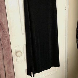 Ankle Length Black Maxi Shirt